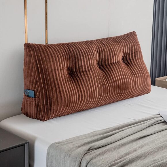 Triangular Headboard Wedge Pillow, Twin: 39x8x20 - Picture 1 of 6